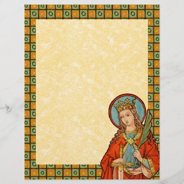 Papier St. Barbara de Nicomedia (JP 01) à 1 face (Devant)