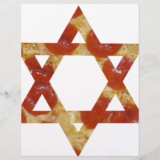 Papier star de la pizza de david (Devant)