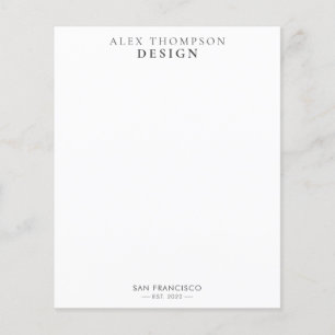 Papier Stationery Professionnel Moderne Minimaliste