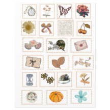 Stickers Timbre Ephemera vintage