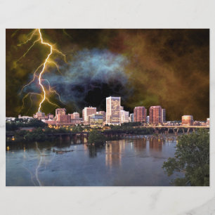 Papier Stormy Richmond Skyline