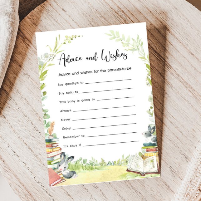 Papier Storybook New Chapter Shower Advice & Wishes Game (Storybook Baby Shower Game)