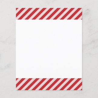 Papier [STR-RD-1] sucre de canne rouge et blanc rayé