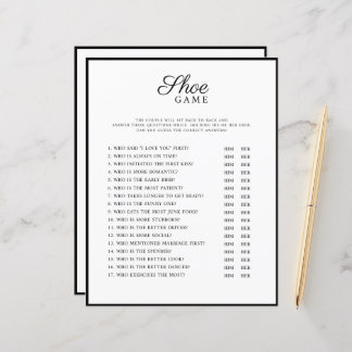 Papier Style moderne mariage Games.