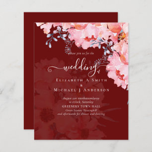 Papier Sublime MARIAGE en fleurs roses - BUDGET