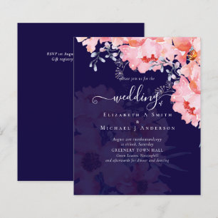 Papier Sublime MARIAGE en fleurs roses - BUDGET