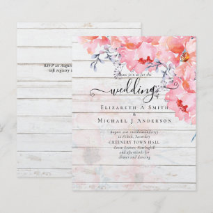 Papier Sublime MARIAGE en fleurs roses - BUDGET