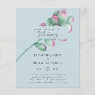 Papier Succulent Pink Blush Mint Green Budget Mariage