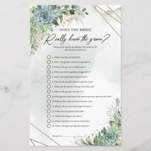 Papier Succulents Est-Ce Que L'Épouse Connaît Vraiment La