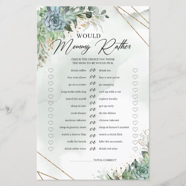 Papier Succulents feuillage verdoyant serait maman Plutôt (Devant)