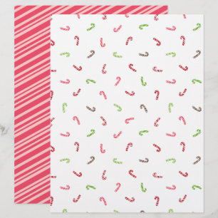 Papier Sucres de canne multicolores et bloc-notes rouge