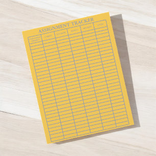 Papier Suivi des affectations pour les étudiants Pratique