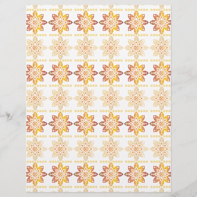 Papier SUN traditionnel letton conception géométrique VII (Devant)