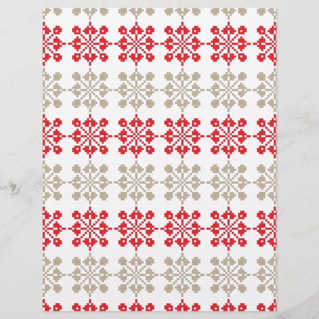 Papier SUN traditionnel letton motif géométrique VI (Devant)