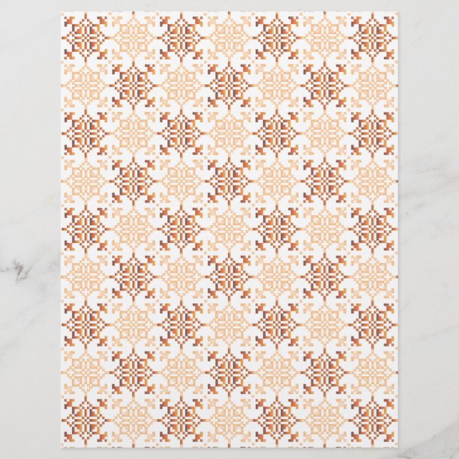 Papier SUN traditionnel letton motif géométrique VII (Devant)