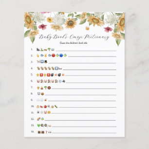 Papier Sunflower Baby Books Emoji Jeu