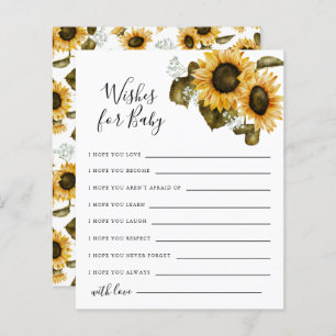 Papier Sunflower Wives for Baby Card