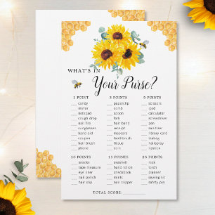 Papier Sunflowers Bee Honeycomb Jeu de Fête des mariées d
