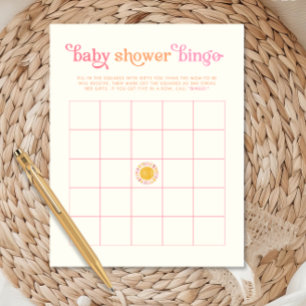 Papier Sunshine Baby shower Jeu de Bingo