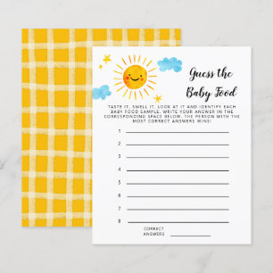 Papier Sunshine Jaune Devine Le Jeu De Douche Alimentaire