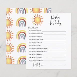 Papier Sunshine Party voeux pour bébé