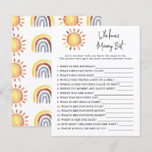 Papier Sunshine Qui connaît maman mieux