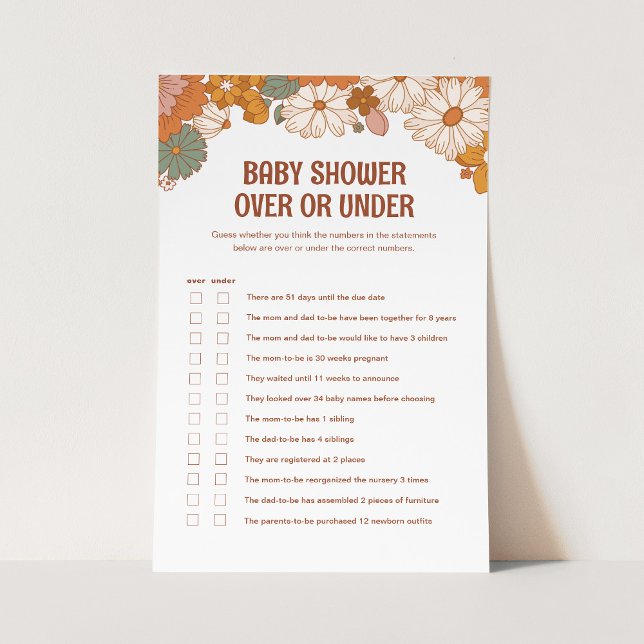 Papier Super Baby Over or Under Game (Créateur téléchargé)