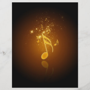 Papier Superbe note de musique cool tendance et brillant