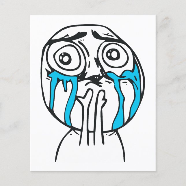 Papier Surcharge de la mignonne face de la rage (Devant)