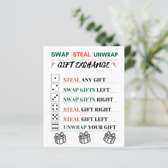 Papier Swap, Steal or Unwrap - Christmas Gift Exchange (Debout devant)