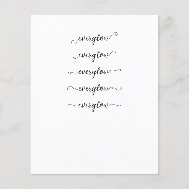 Papier Swashes Everglow (Devant)