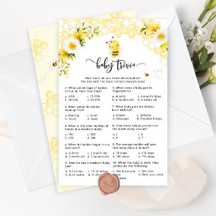 Papier Sweet as can bebe baby trivia jeu de baby shower