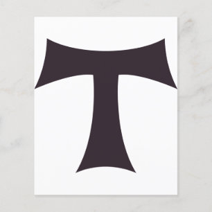 Papier Symbole de foi franciscaine de la Croix de Tau