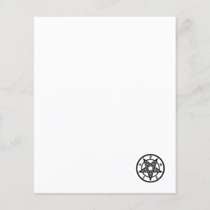 Papier symbole de pentagramme classique