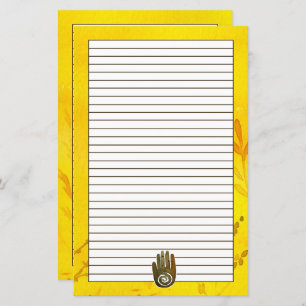 Papier Symbole de pétroglyphe amérindien de Healer's Hand