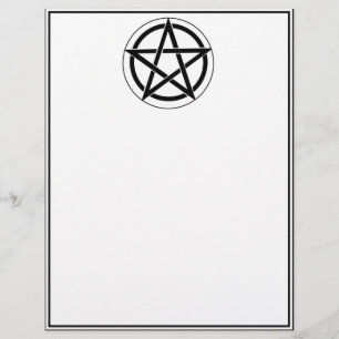 Papier Symbole du pentagramme