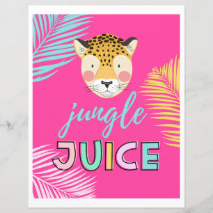 Papier Symbole Wild One Drink   Panneau Jus de jungle   C