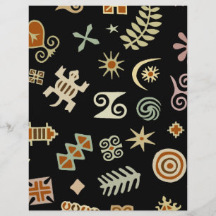 Papier Symboles africains Adinkra