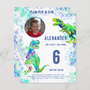 Papier T Rex Dinosaur Anniversaire Photo