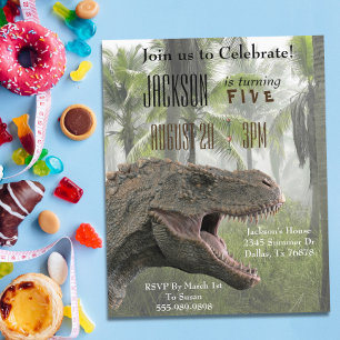Papier T-Rex Tyrannosaurus Rex Dinosaur Budget d'annivers