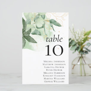 Papier Tableau des Mariages de la verdure du budget