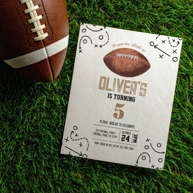 Papier Tactique de football moderne Budget Invitation d'a (Créateur téléchargé)
