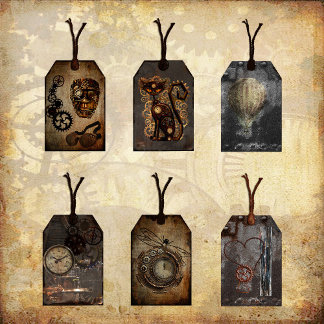 Papier Tags vintage Steampunk Scrapbooking