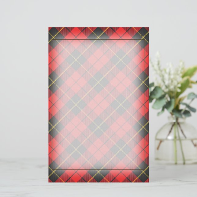 Papier Tartan Beauty Clan Wallace Scottish Plaid (Debout devant)