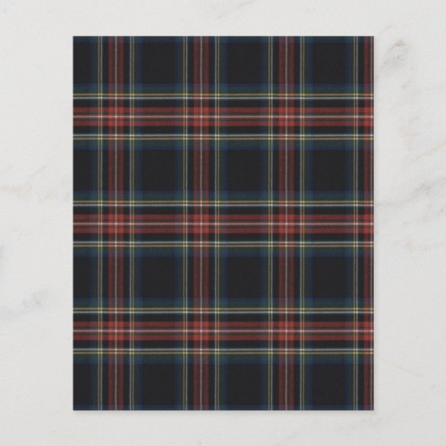 Papier Tartan noir (Devant)