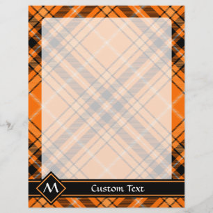 Papier Tartan orange d'Halloween