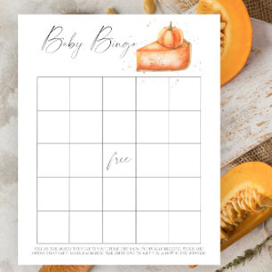 Papier Tarte citrouille - Bingo jeu