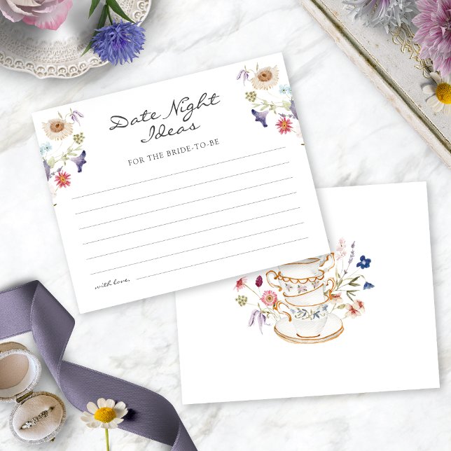 Papier Tea Date Night Ideas (Floral Tea Party Date Night Ideas by Painted Paperie
)