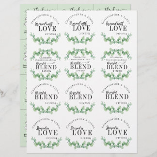 Papier Tea Favors Sage Green Mariage Réception