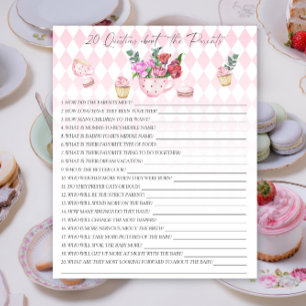 Papier Tea Party - 20 questions sur les Parents